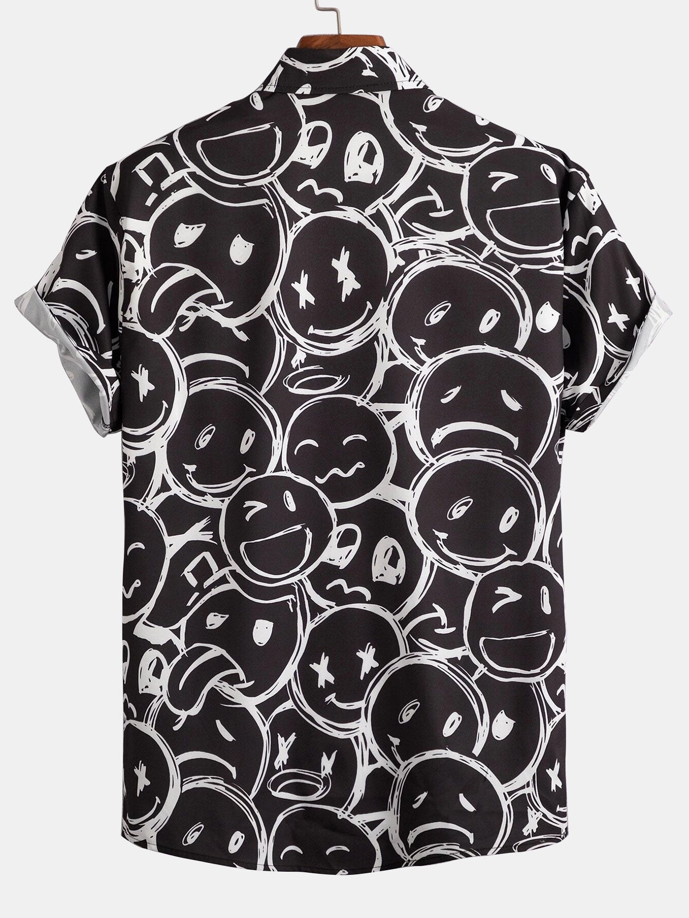Alphonso® | Hemd mit Knöpfen und Smiley-Print