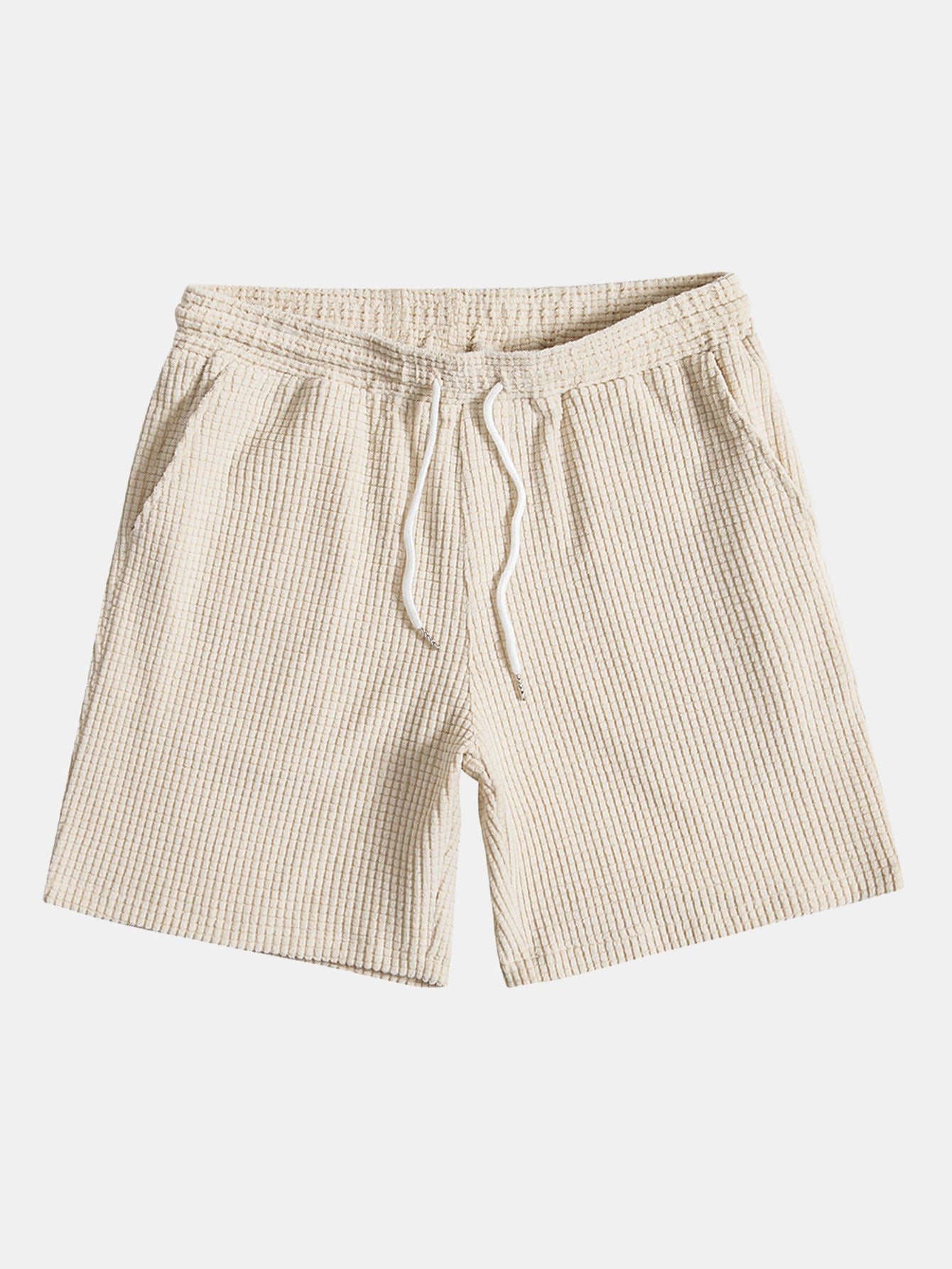 Adalhard® | Geknöpftes Hemd und Shorts mit Waffelmuster
