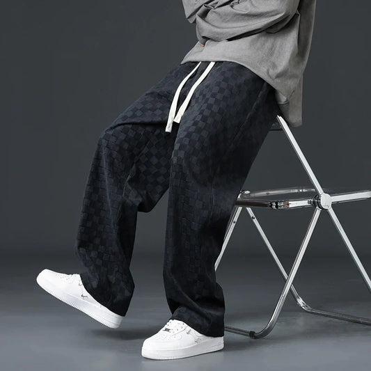 Abbott® | Karierte Jogginghose aus Cord